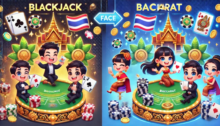 Blackjack กับ Baccarat — เปรียบเทียบให้ชัด เข้าใจง่าย