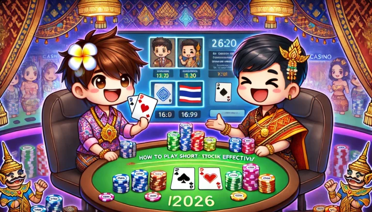 ผู้เล่นโป๊กเกอร์แบบ Short Stack กำลังวางแผนกลยุทธ์บนโต๊ะในปี 2026